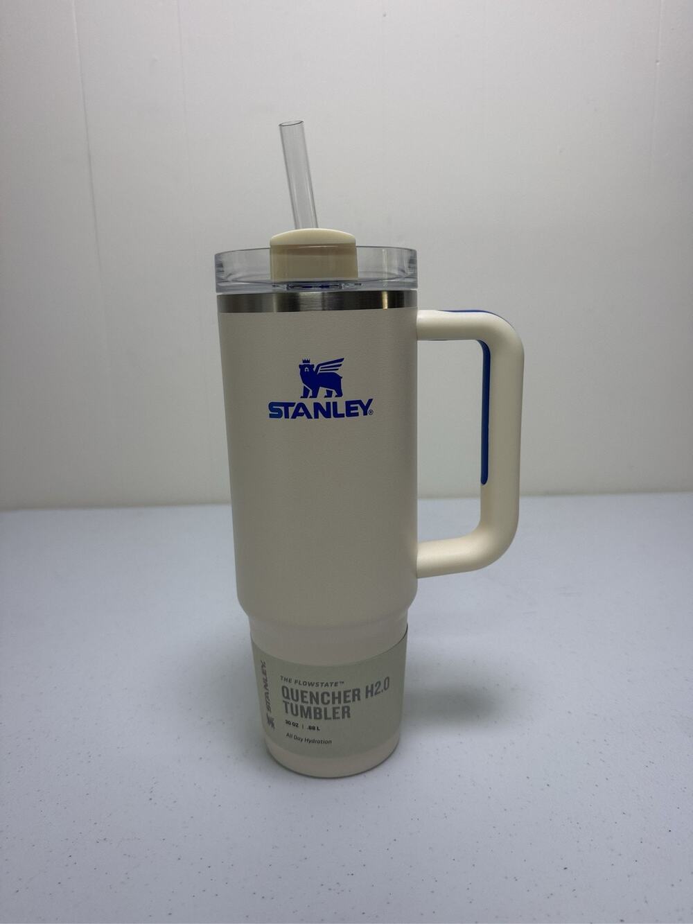 Stanley Quencher H2.0 FlowState Tumbler 30oz Cream Stainless Steel Cup